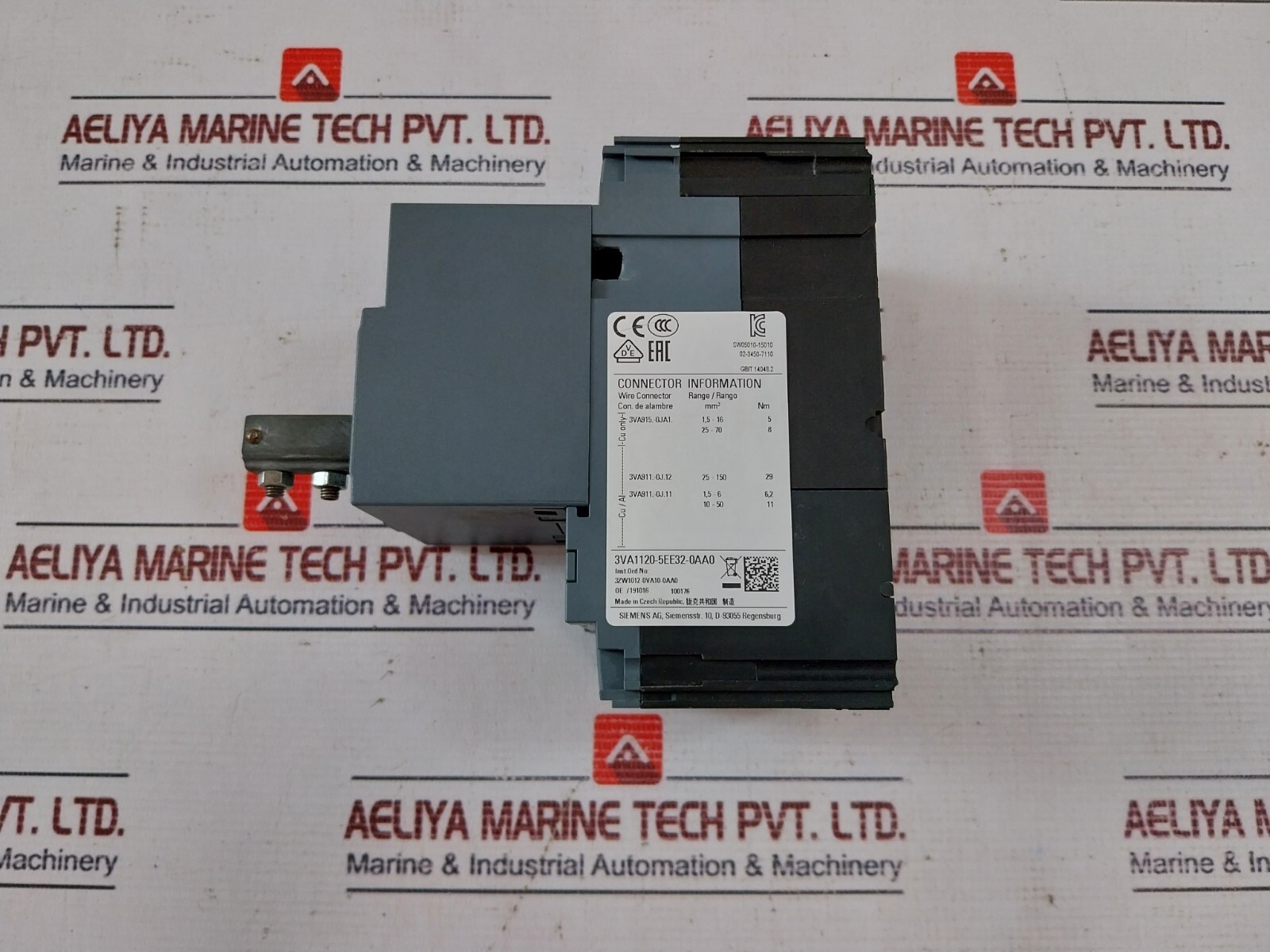 Siemens 3VT3763-2AA36-0AA0 Molded Case Circuit Breaker 3VT9300-3HA20
