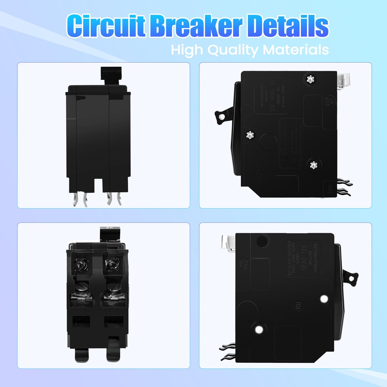 60Amp 2-Pole Circuit Breaker for QO260CP,Compatible with SD QO Load Center, C…