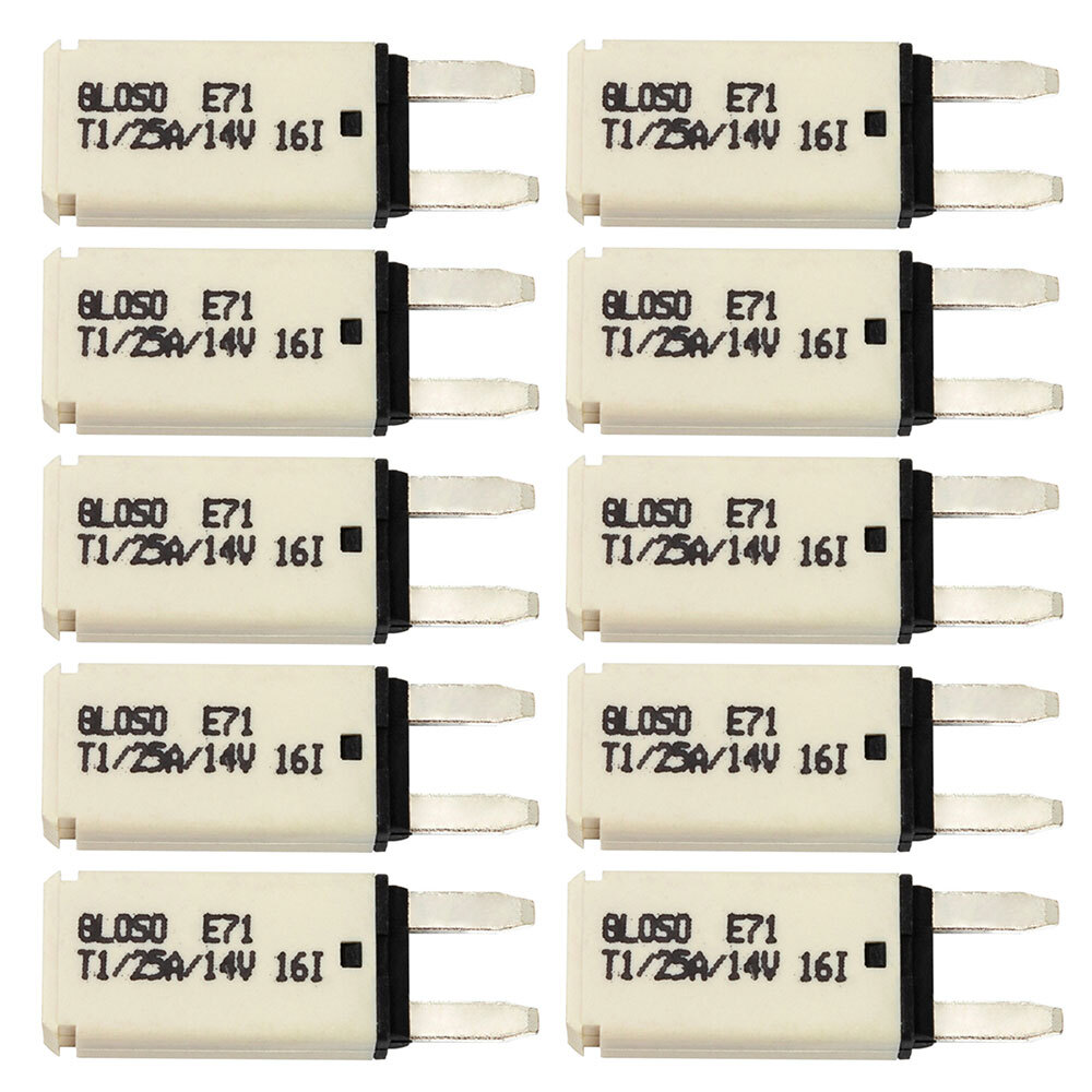 5x 25A Mini ATM Manual Reset Circuit breaker Blade Fuse Resettable Car Boat Van