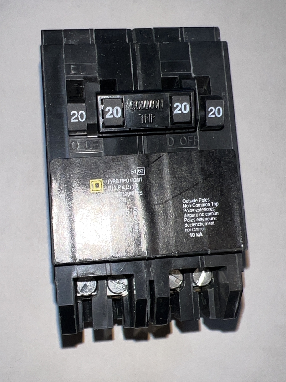5pac Square D HOMT2020220CP Homeline Tandem Circuit Breaker 20A 120/240V 50/60Hz