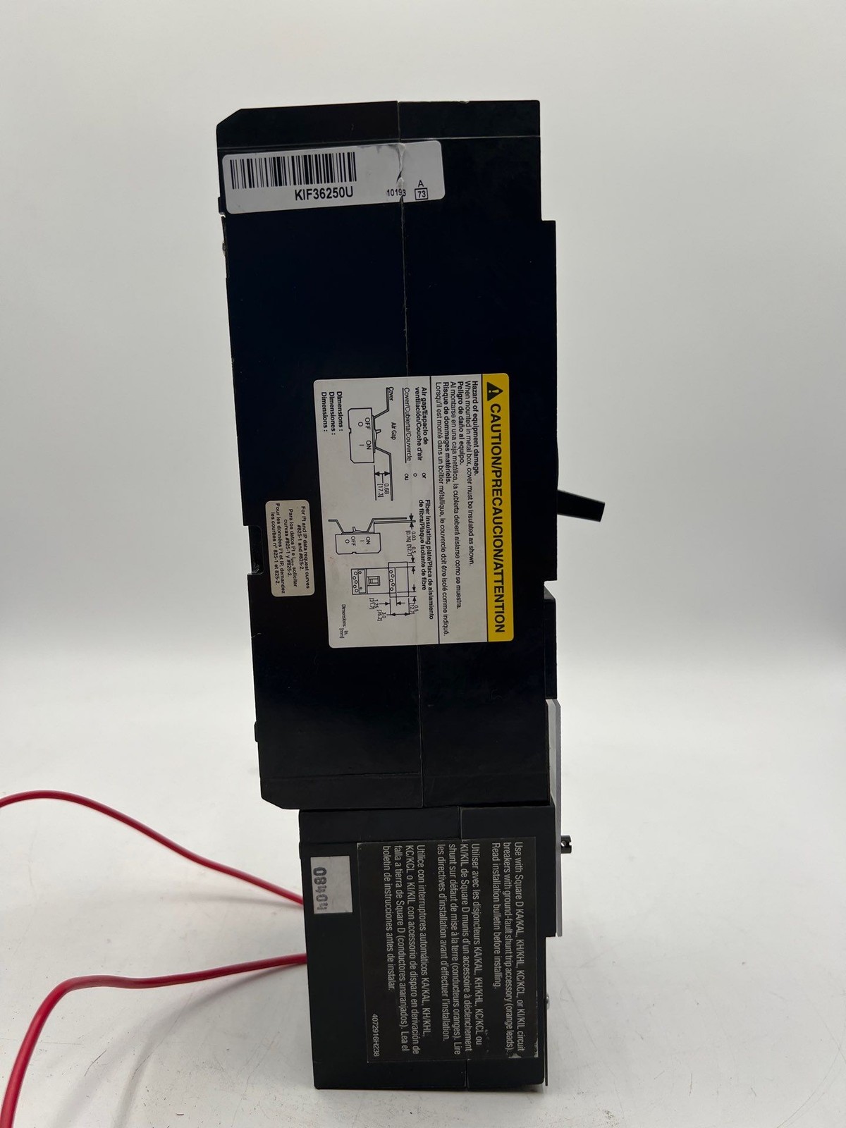 Square D KIF36250G Circuit Breaker 250A 600V 3P 250 Amp Ground Fault GFM250KA