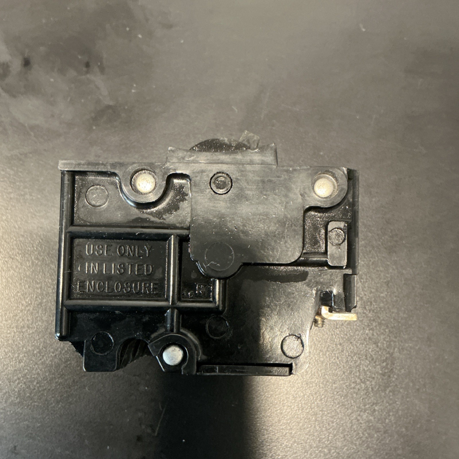 GE THQL 50A 3-Pole Circuit Breaker Plug-In On/Off Black
