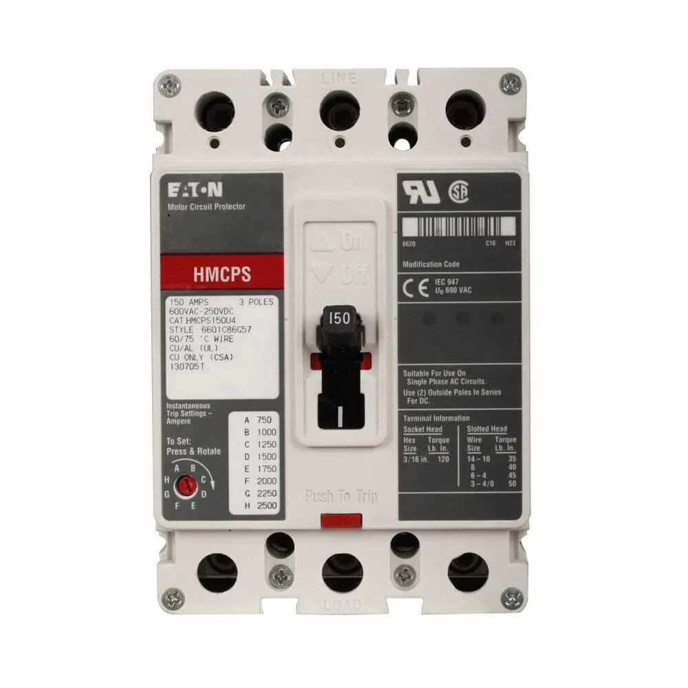 HMCPS030H1C – Eaton/Cutler Hammer -Molded Case-Feed-Thru – 30 Amp – 3 Pole -600V