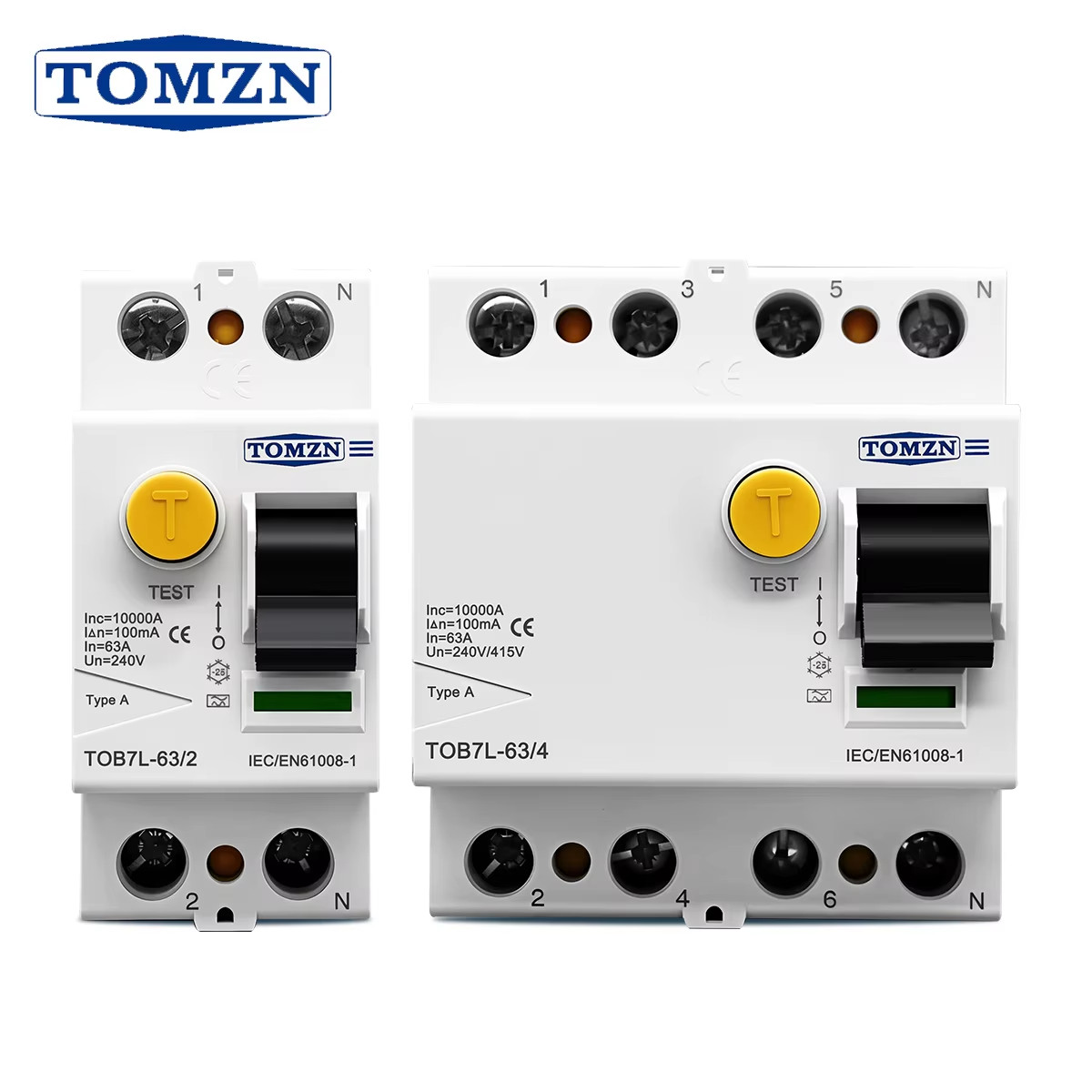 Electromagnetic RCCB Residual Current Circuit Breaker A/AC/B/F Type 2P 4P 40A 63