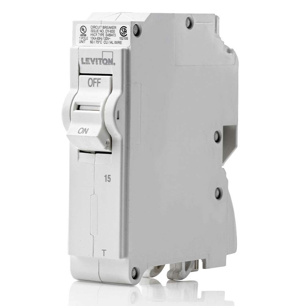 15A 1-Pole Plug-On Standard Branch Circuit Breaker, Thermal Magnetic, 120