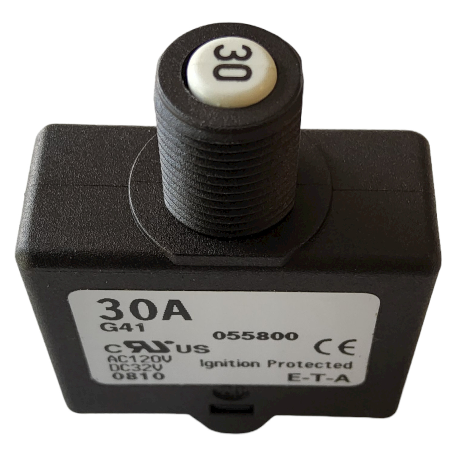 ETA 1658-G41-00-P10-30A Thermal Circuit Breaker, 1658 Series, 30 A, 1 Pole NEW