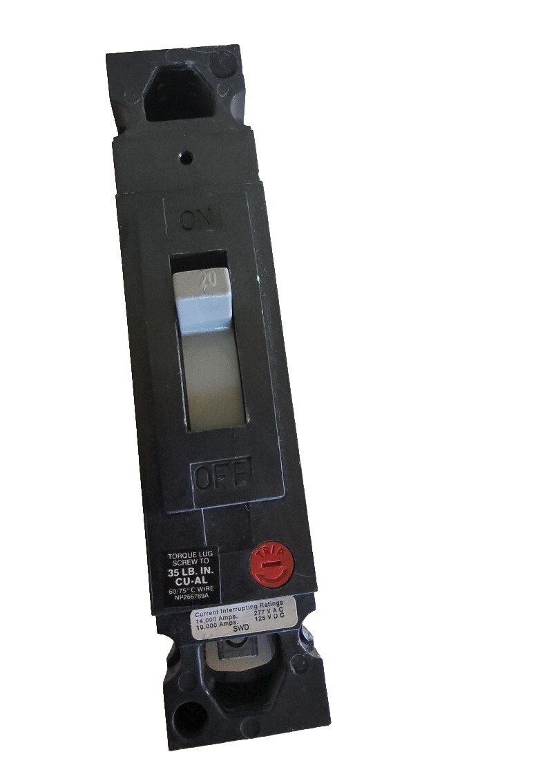 GE TED 113020WL Circuit Breaker – Black