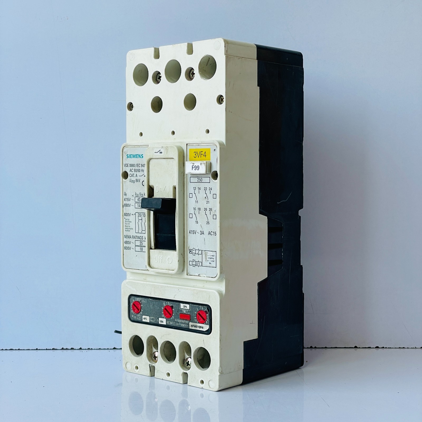 SIEMENS 3VF4231-1DF41-7KA0 MOLDED CASE CIRCUIT BREAKER 3P 125A FREE FAST SHIP