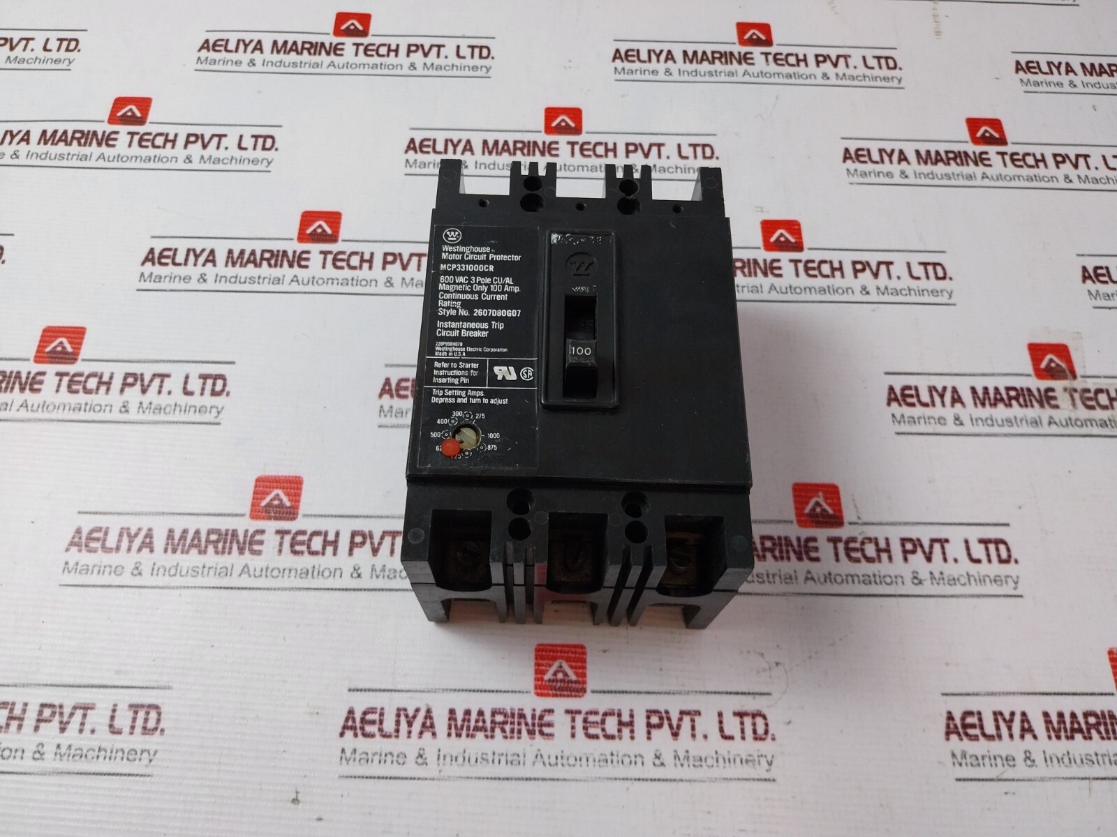 Westinghouse Mcp331000cr 3 Pole Motor Circuit Protector 600vac