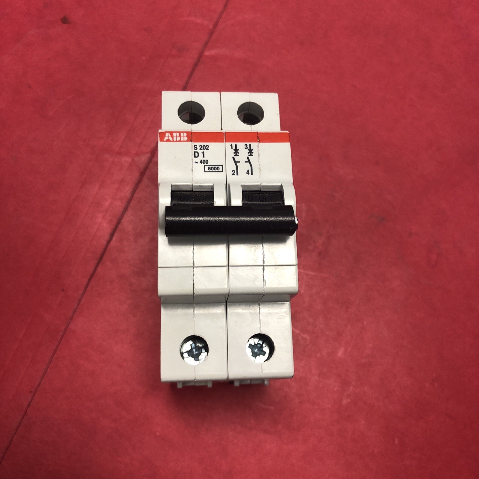 ABB S202-D1 2 Pole 1 Amp 277/480V Miniature Circuit Breaker NEW MADE IN GERMANY