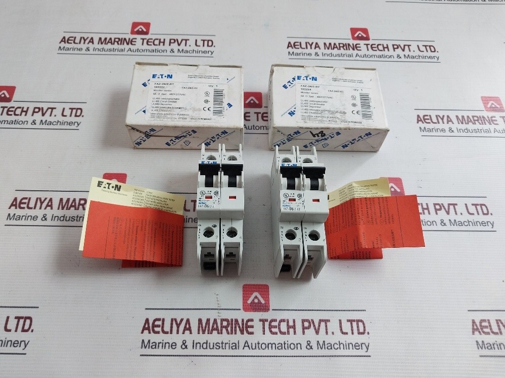 EATON FAZ-D6/2-RT Industrial Miniature Circuit Breaker 480Y/277VAC 4KV