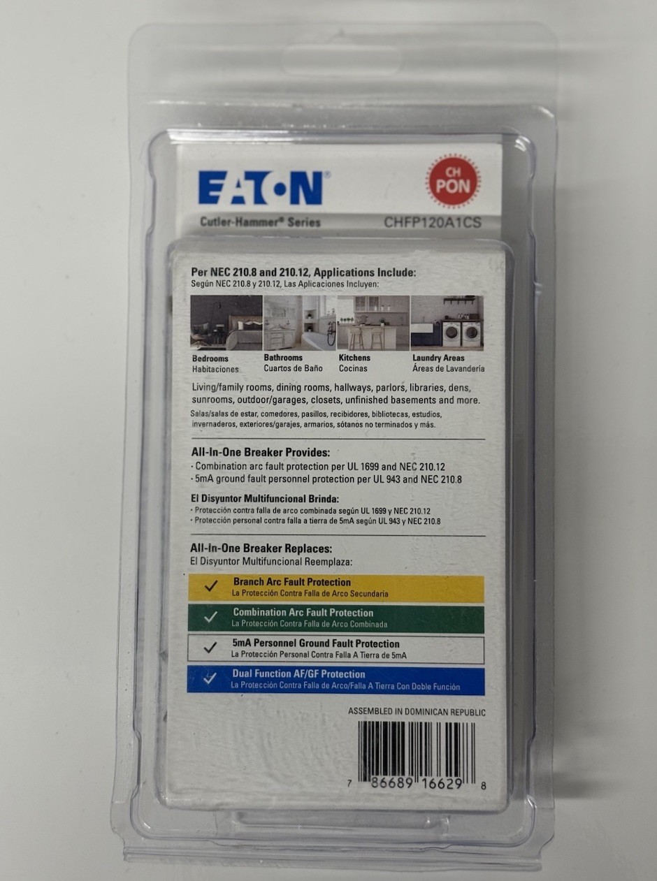 Eaton CHFP120A1CS 20A All-In-One Breaker