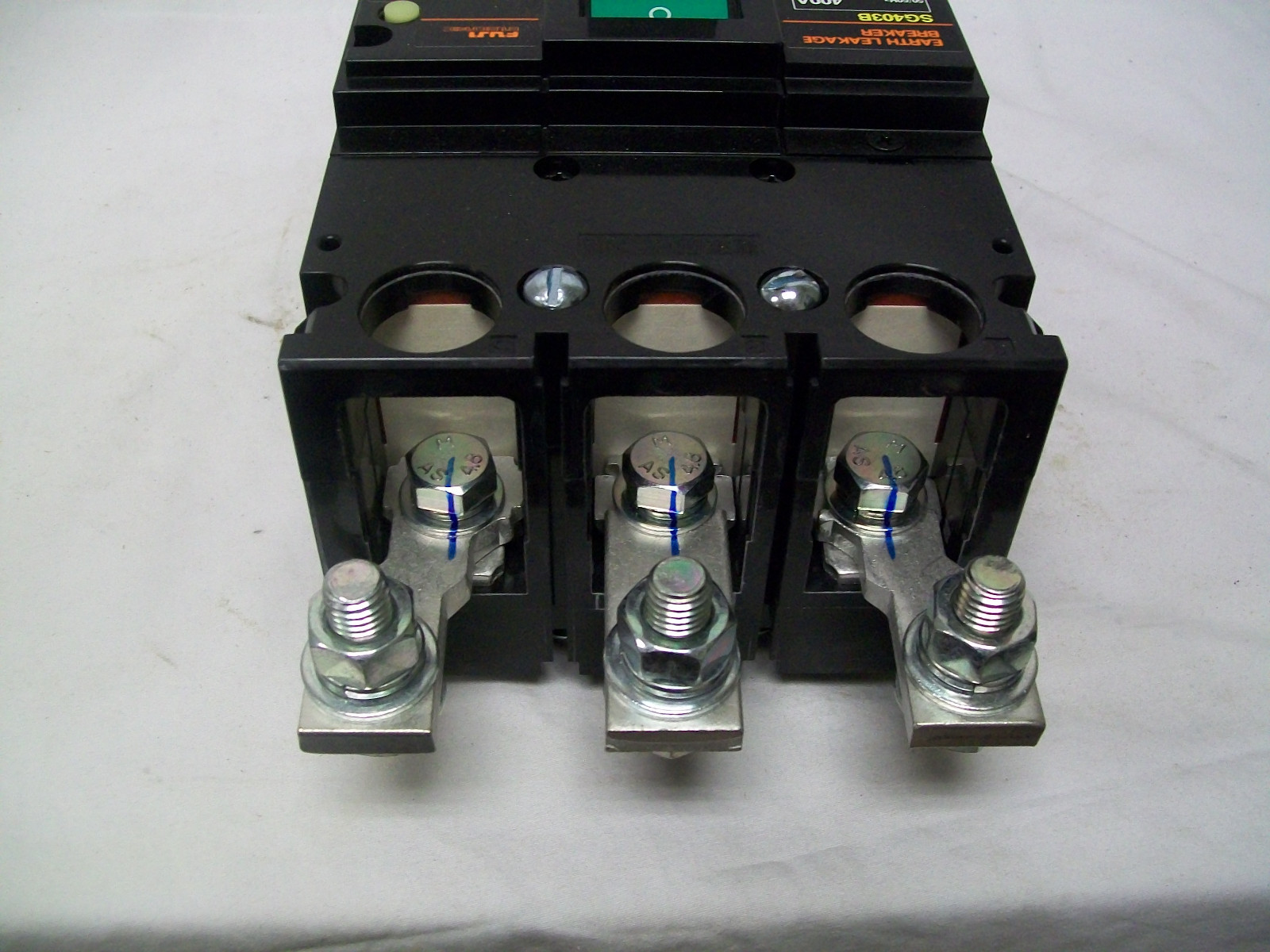Fuji SG403B 400 Amp 3 Pole Earth Leakage Breaker 120-220V 50kA 440V 35kA 50/60