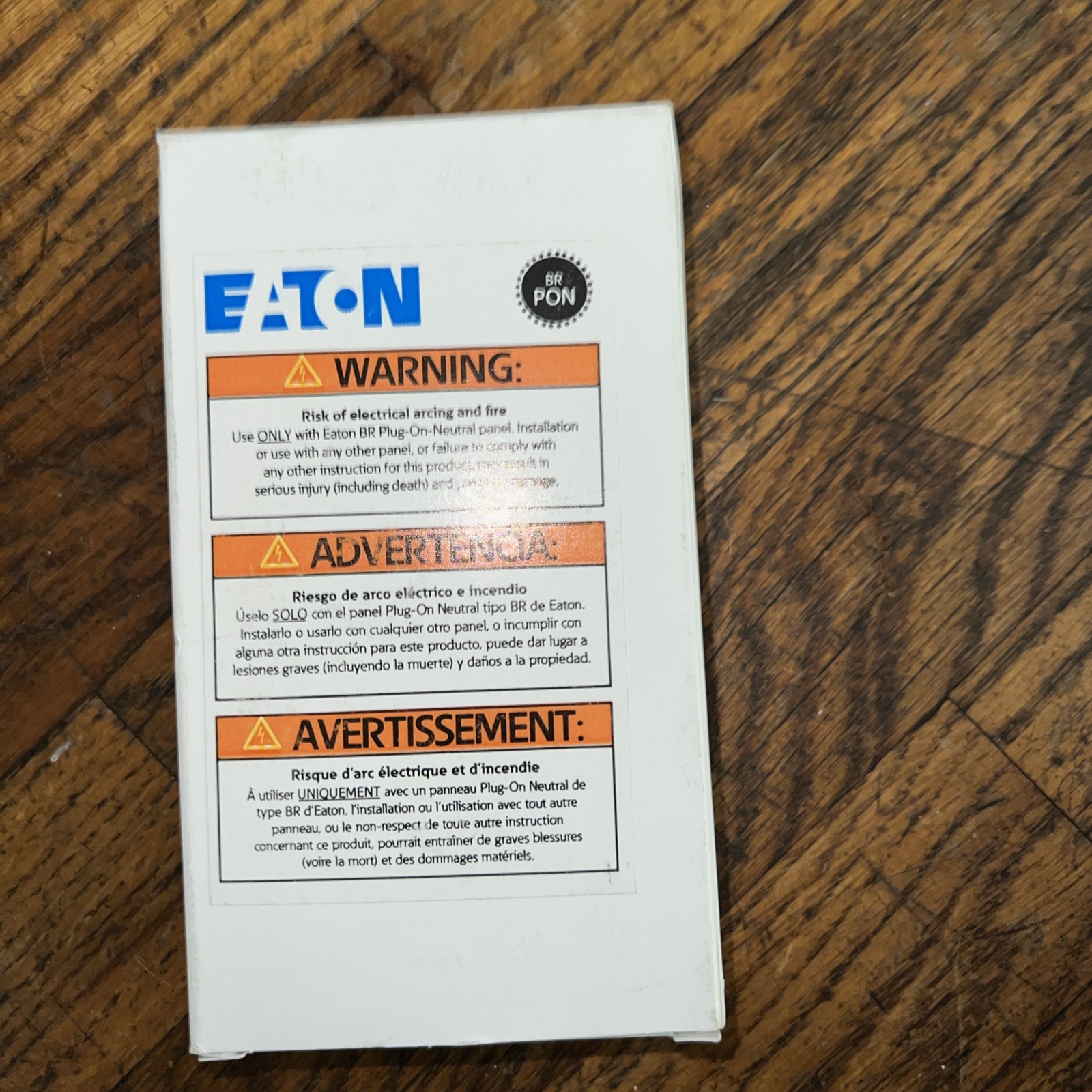 Eaton BRP115AF 120/240V 15A Single Phase Circuit Breaker
