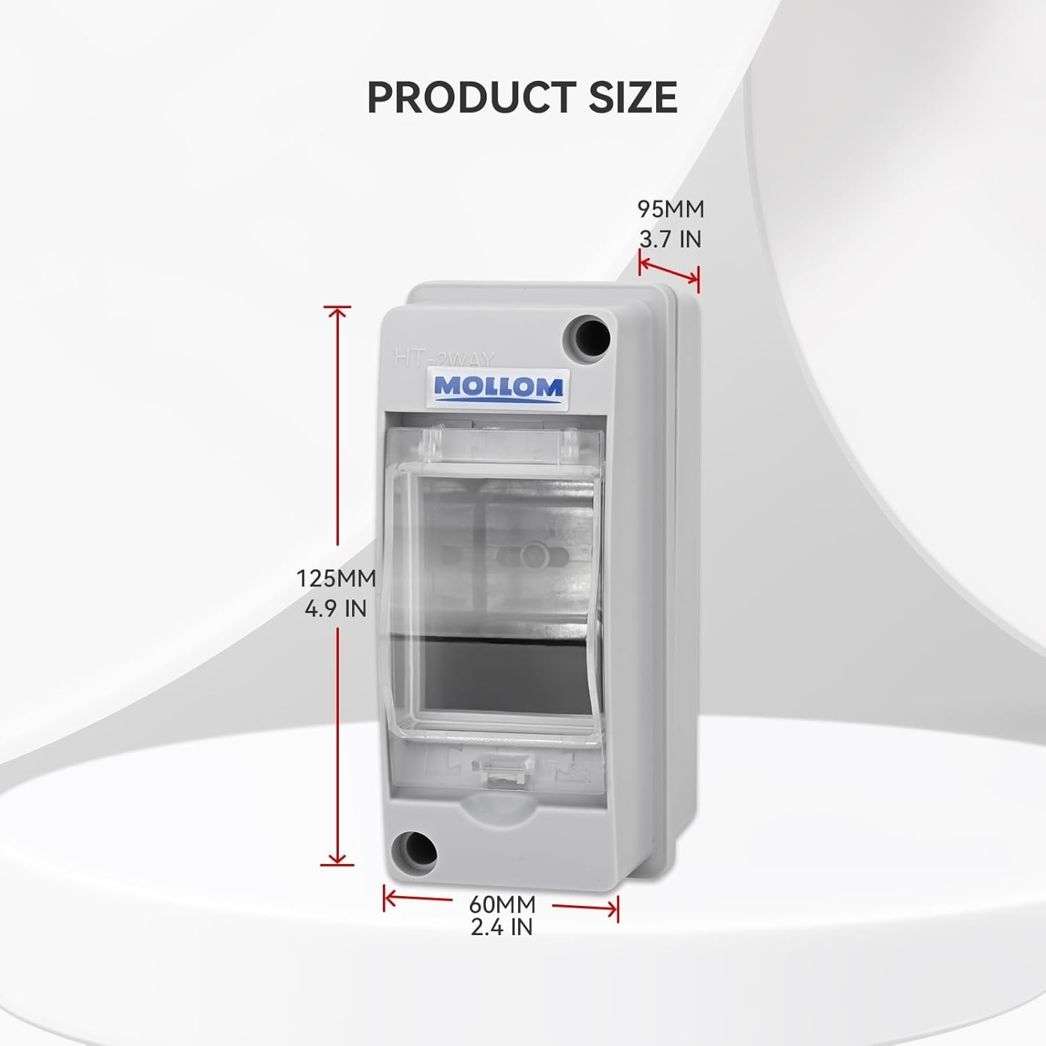 Easy-Install 2-Way MCB Distribution Protection Box – Indoor/Outdoor Waterproof
