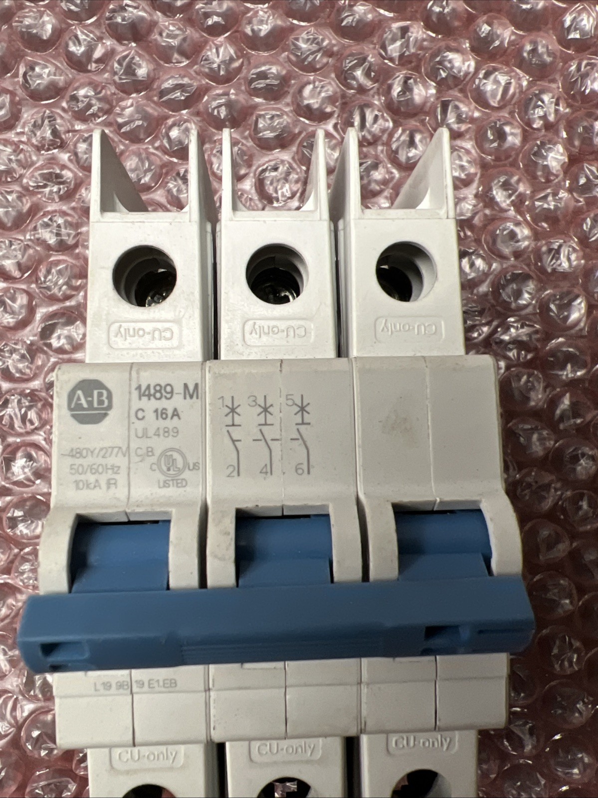 Allen Bradley 1489-M3C160 Circuit Breaker 3p 16a Amp 277v-ac