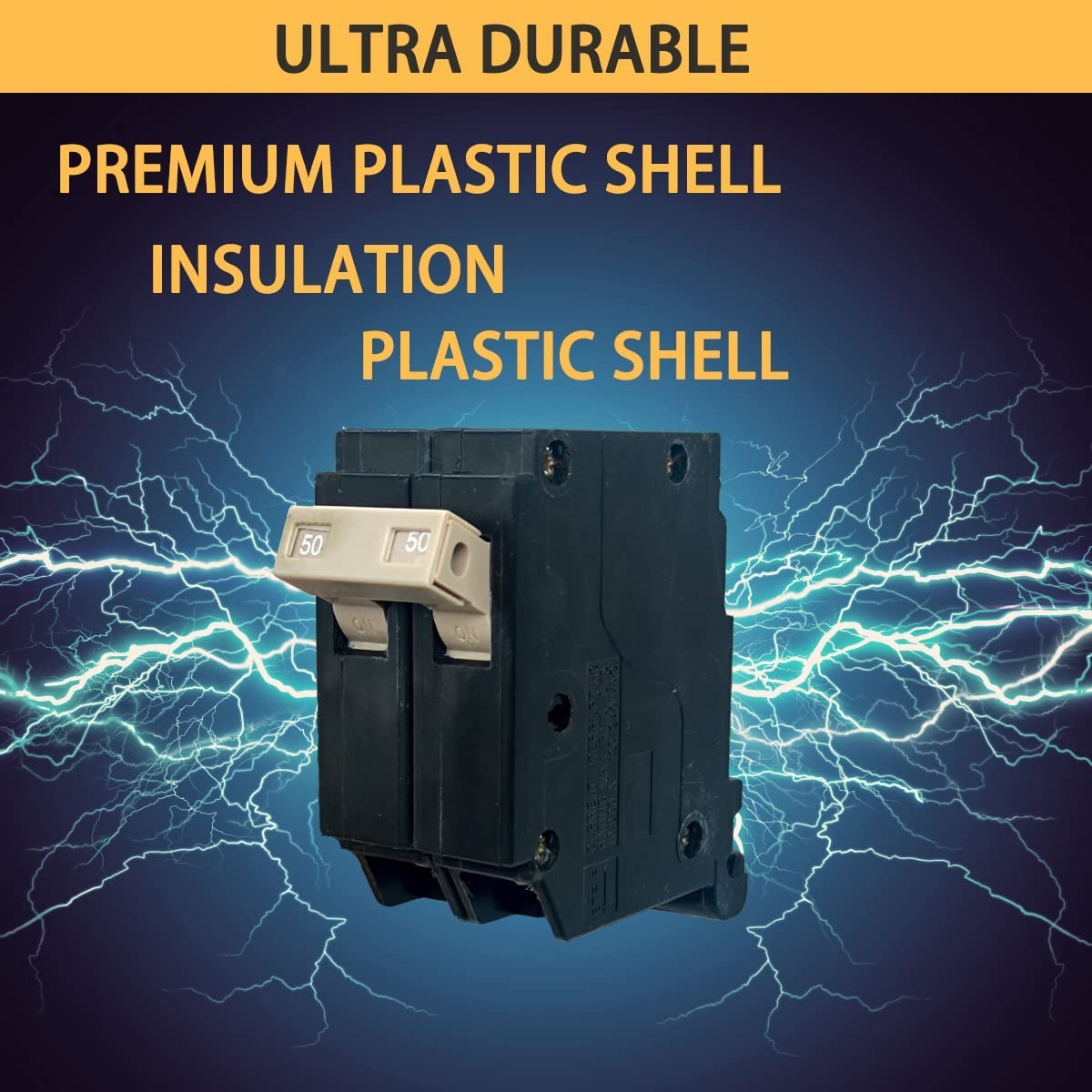 OEM-Compatible 50 Amp 2-Pole Circuit Breaker – Easy Plug-in Design for Safety