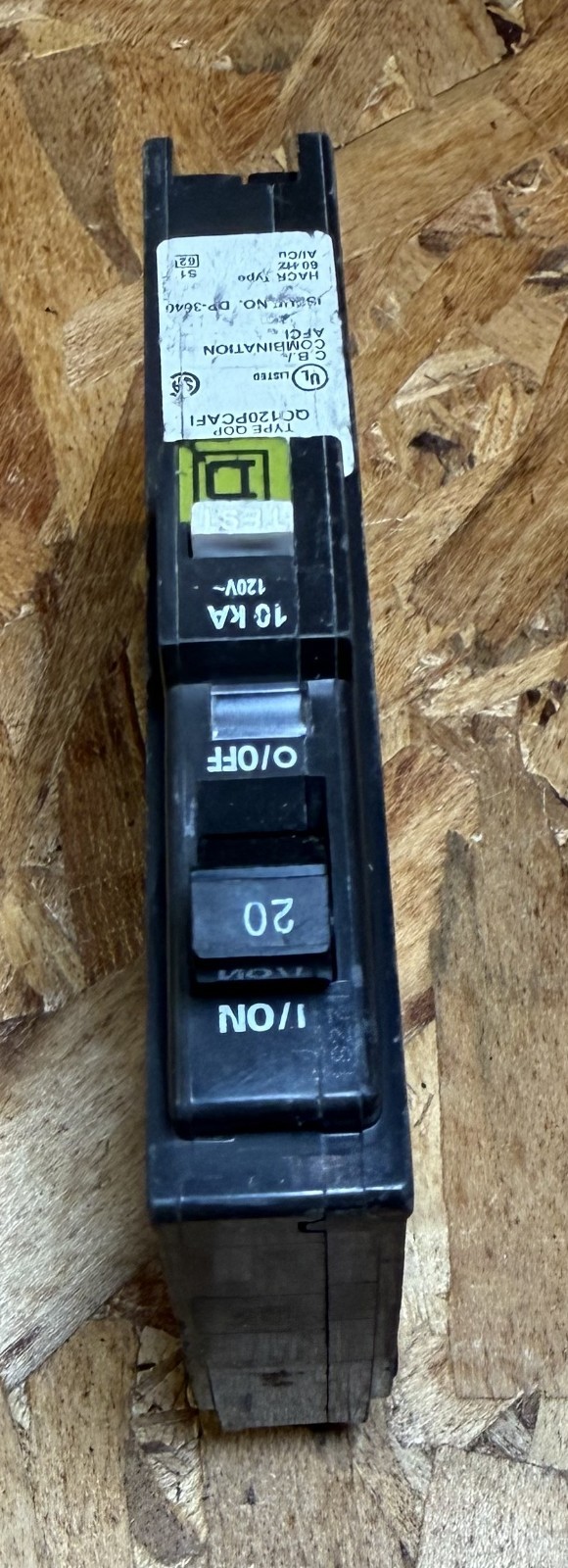 Square D QO120PCAFI Arc Fault Circuit Breaker
