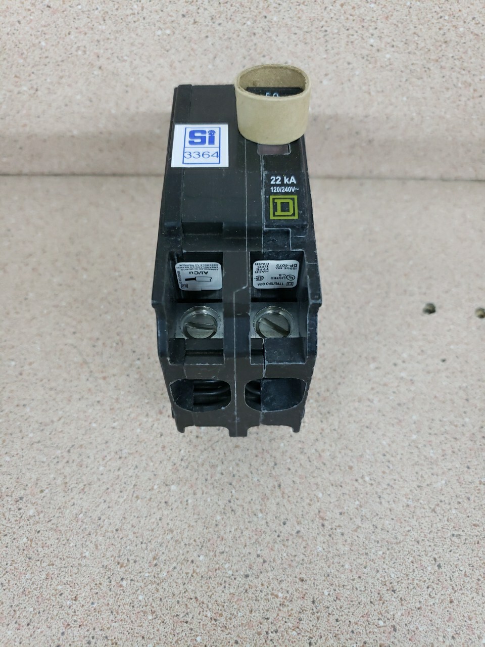 1) Square D QO250VH 40 Amp 120/240 V 22,000 AIC 2-Pole Circuit Breaker N