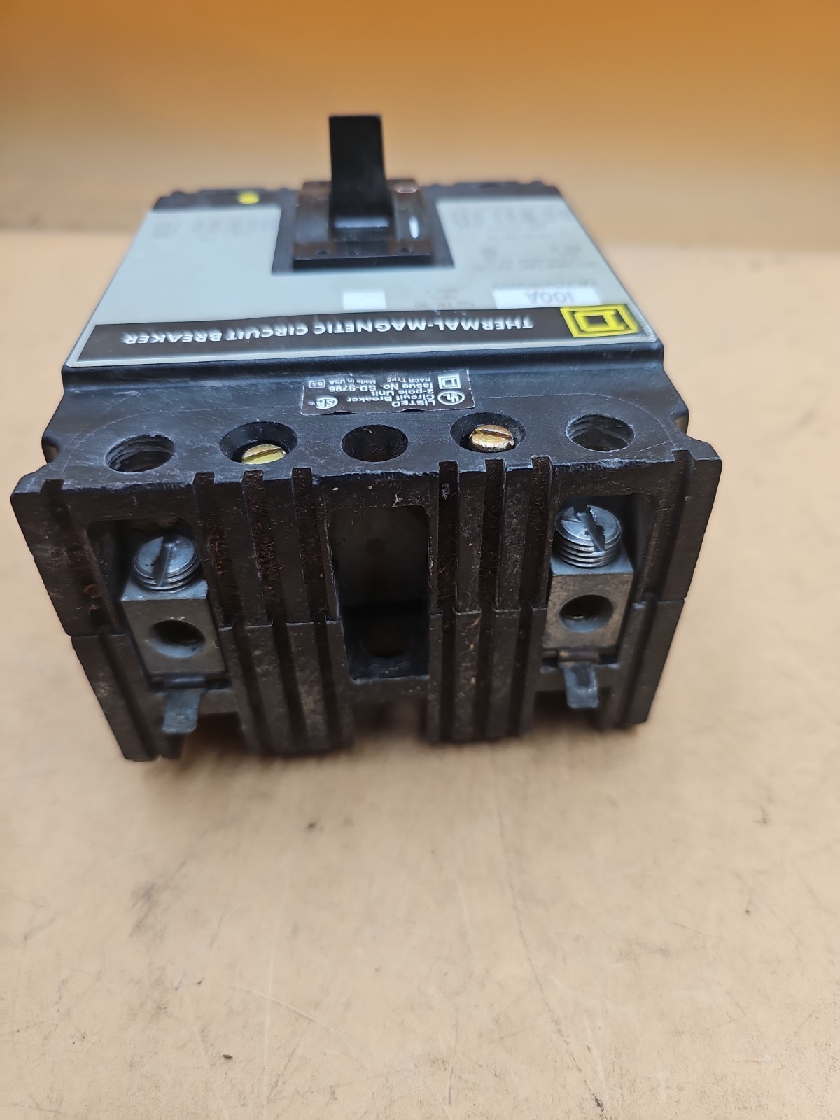 Square D FAL22100WB8041 W Pole 100 Amp Thermal-Magnet Circuit Breaker