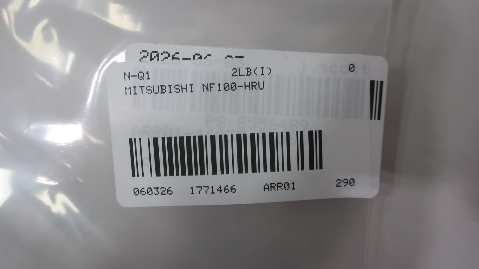 Mitsubishi NF100-HRU Molded Case Circuit Breaker 480v-ac 3p 60a Amp