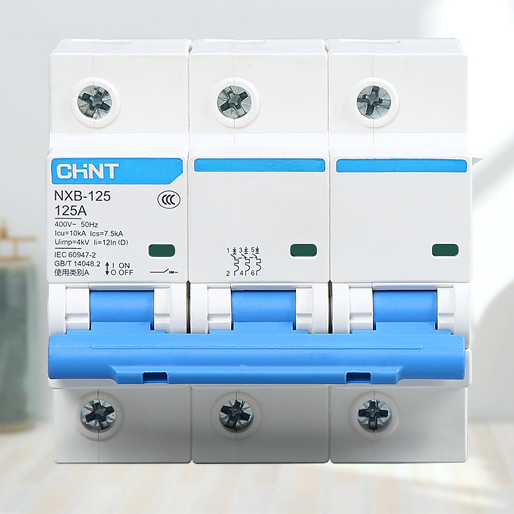 NXB-125 Circuit Breakers Disconnectors Type C/D 1/2/3/4 Pole 80A 100A 125A 10kA