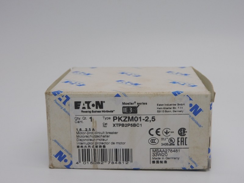 EATON PKZM01-2.5 XTPB2P5BC1 690V 1.6-2.5A NSMP