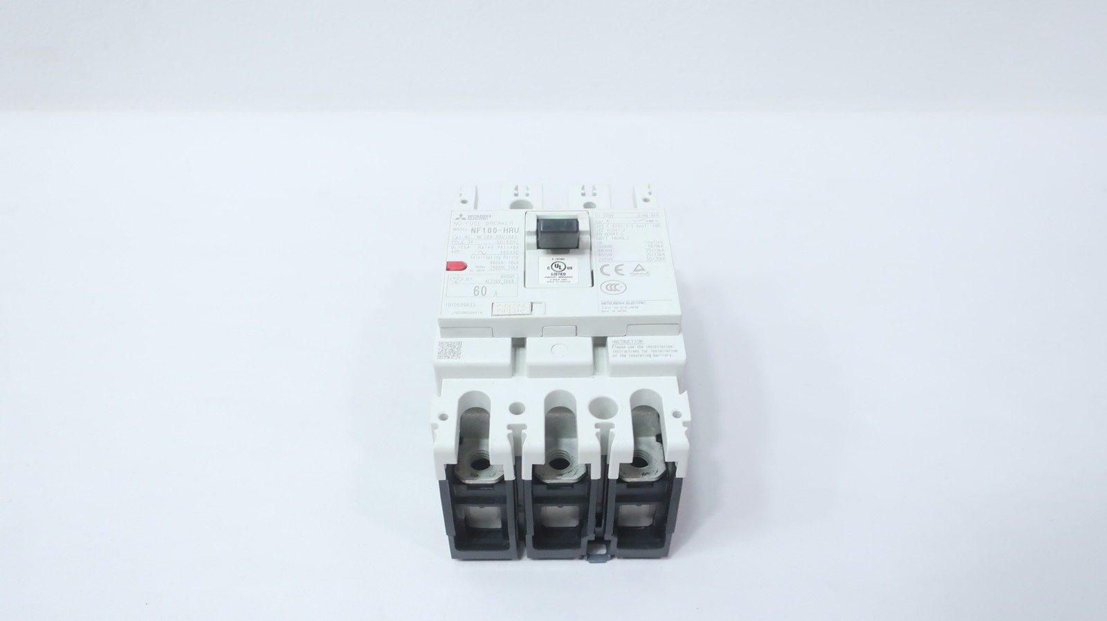 Mitsubishi NF100-HRU Molded Case Circuit Breaker 480v-ac 3p 60a Amp