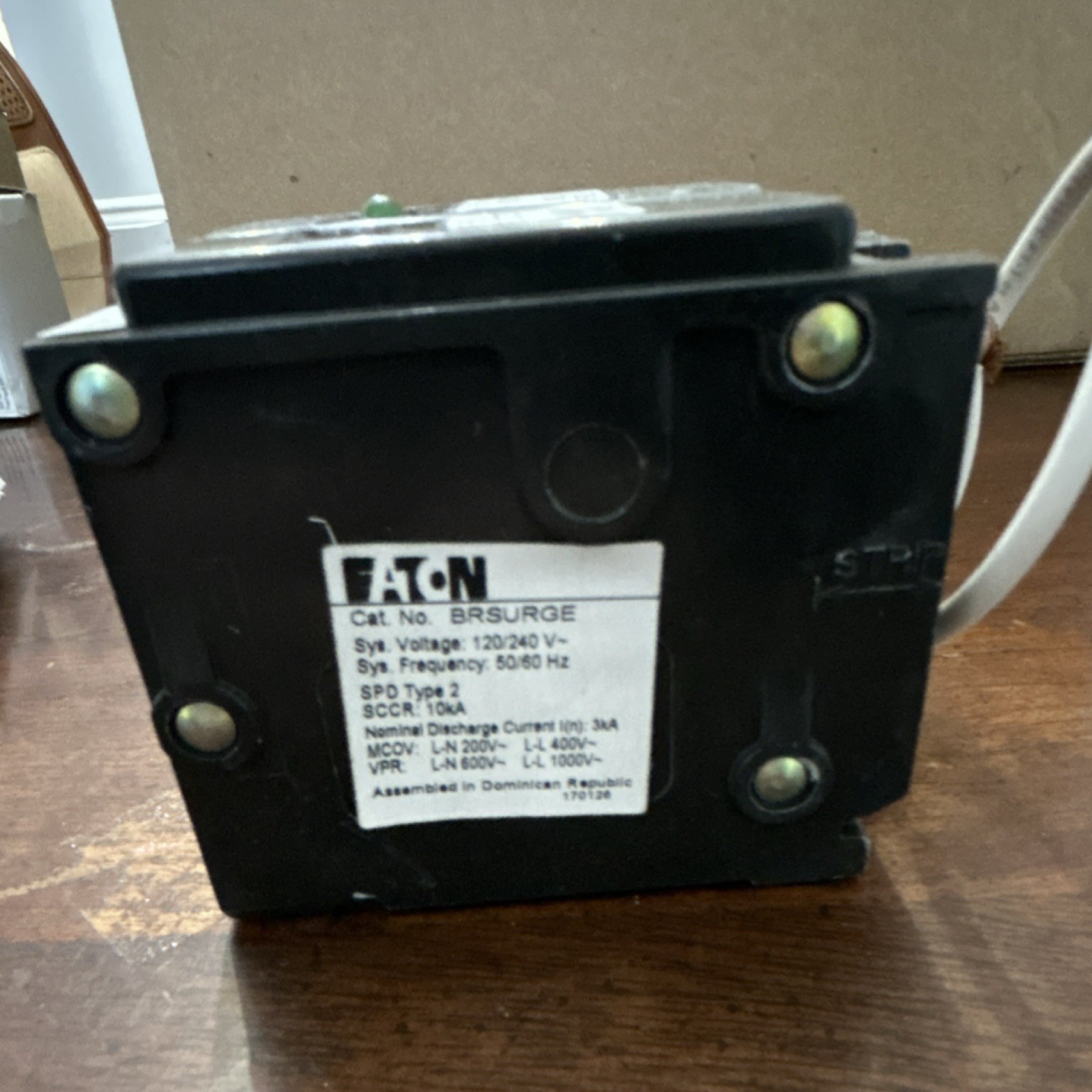 Eaton BRSURGE Surge Protective Device Circuit Breaker 120/240V 3A 2-Pole