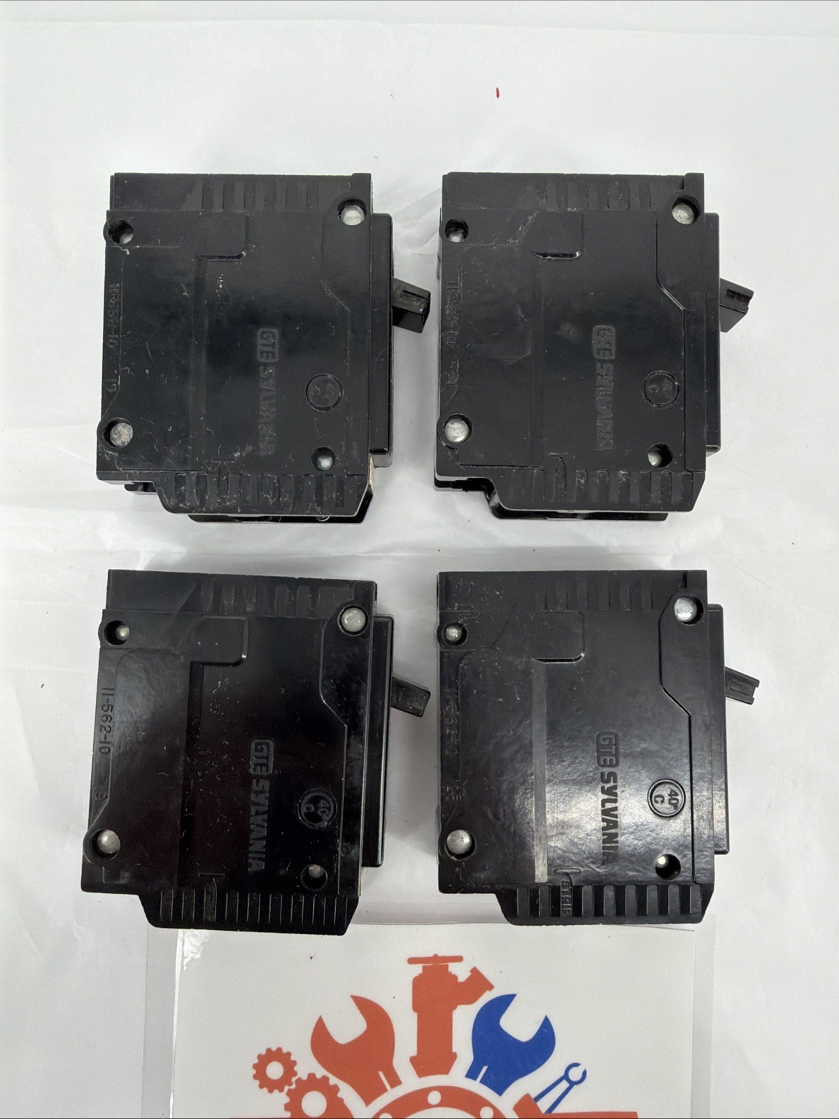 (Lot of 4) GTE Sylvania C120, 20A, 1 Pole, Type C, 120/240V, Plug In