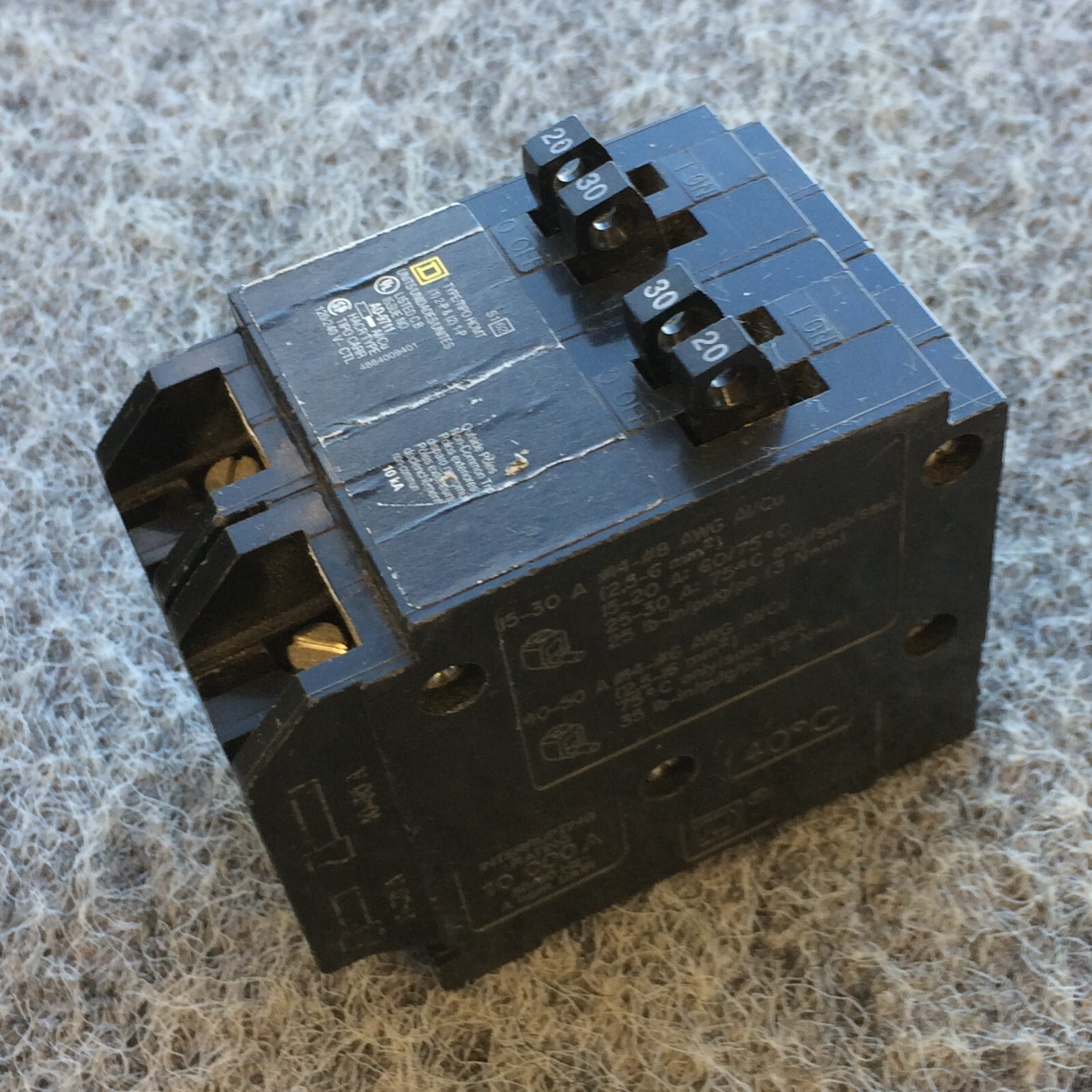 Square D HOMT2020230CP Square D Homeline Double Pole HOMT2020230 CP Warranty