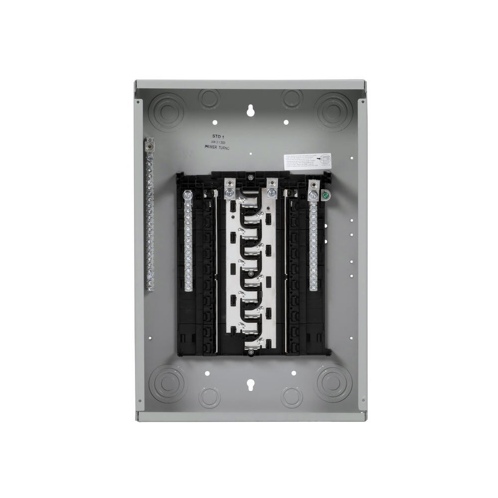 125 Amp 20 Space 40 Circuit Indoor Steel Main Lug Plug On Neutral Load Center