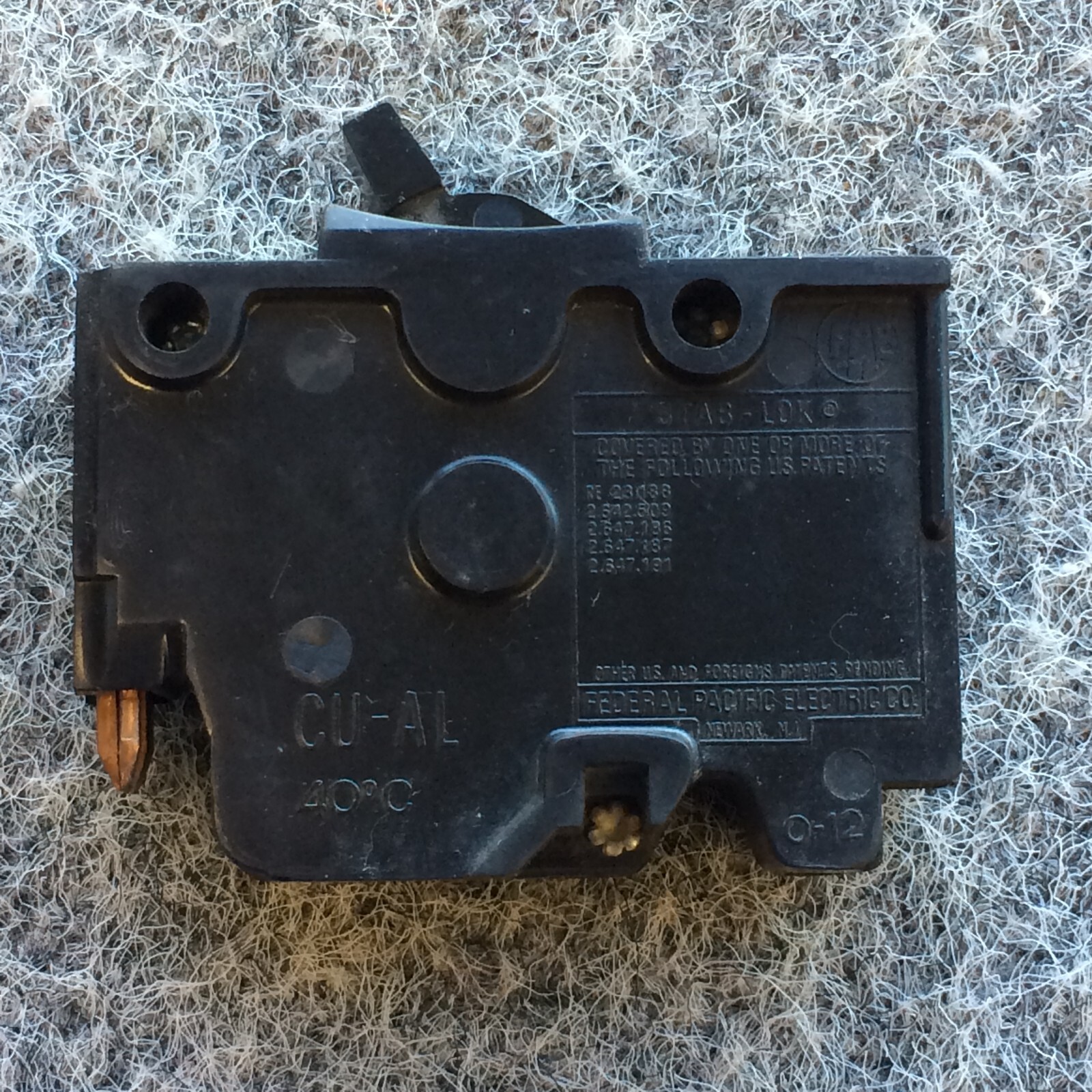 Federal Pacific 50 Amp 1POLE Circuit Breaker FPE Stab-Lok Thick NA150 120/240VAC
