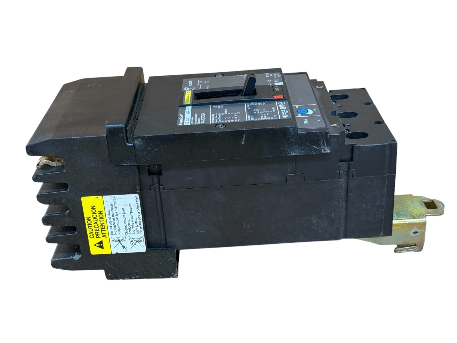 Square D Powerpact JDA262002SA 200A 2-Phase 2-Pole 600V Used Circuit Breaker