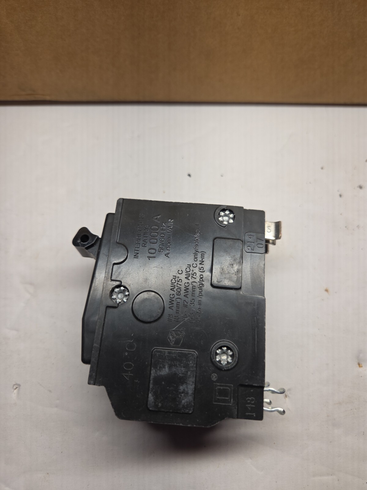 Square D QO240 40 A Miniature Circuit Breaker