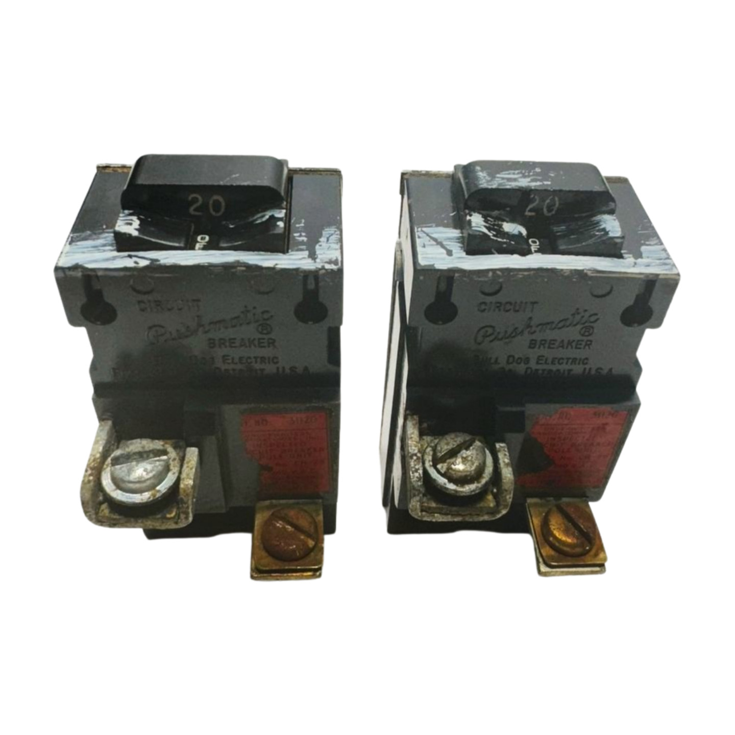 Bulldog P120 Pushmatic Circuit Breaker, 1-Pole, 20A, 120/240VAC, 31120