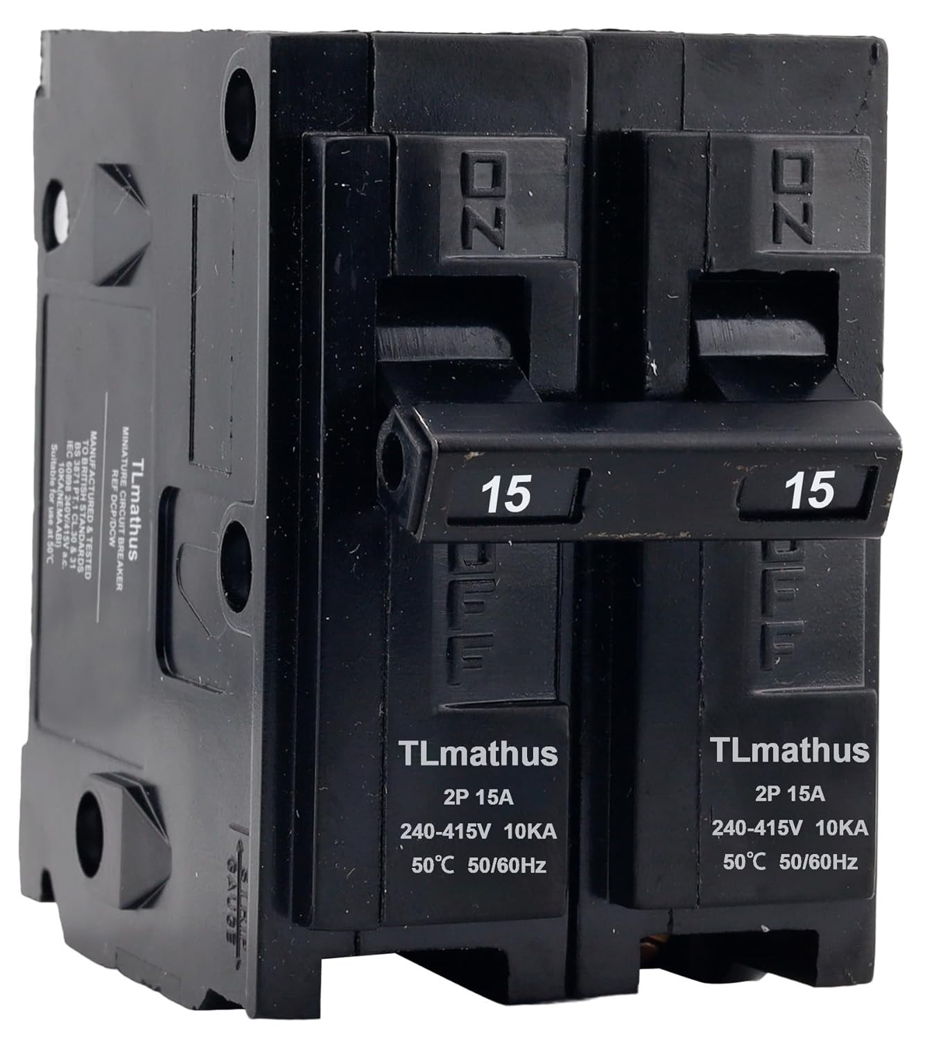 15 Amp 2 Pole Type QP Circuit Breaker Plug-in Mount MCB 120/240V 2P 15A