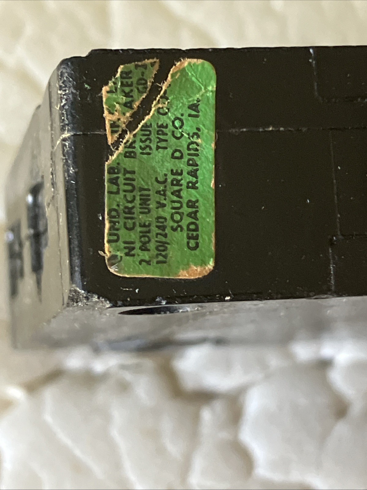 Square D QOT1520 15A + 20A 1 Pole Piggyback Tandem CLIP QO2015 Stab-In FLAW