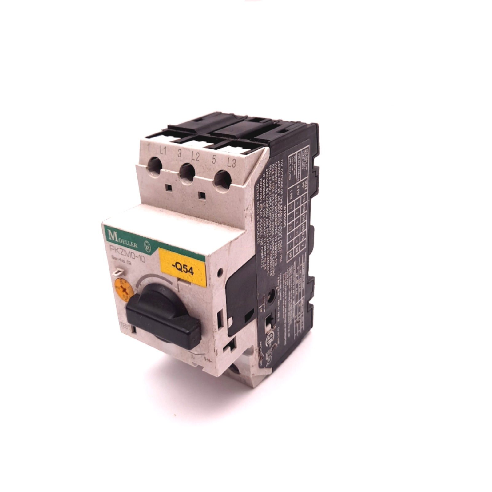 Moeller PKZM0-10 Motor Protective Circuit Breaker 3 Pole 380VAC 250VDC 10A
